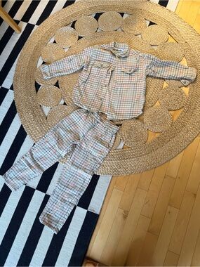 Nudnik set - Architect Trouser and Edited Overshirt in Ever Plaid  (size 6)